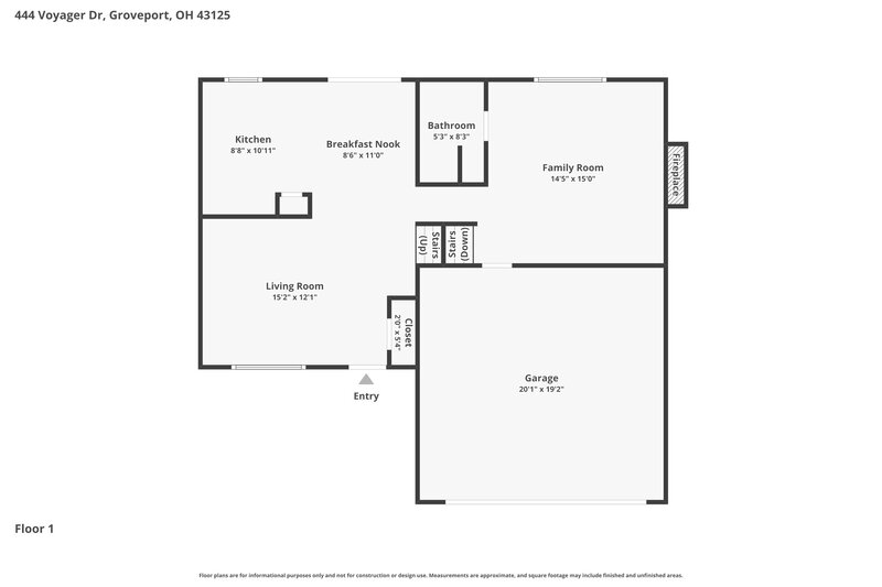 2,185/Mo, 444 Voyager Dr Groveport, OH 43125 Floor Plan View 2
