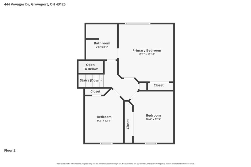 2,185/Mo, 444 Voyager Dr Groveport, OH 43125 Floor Plan View 3