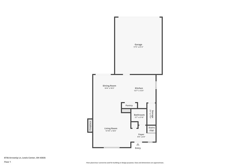 2,230/Mo, 8736 Arrowtip Ln Lewis Center, OH 43035 Floorplan View