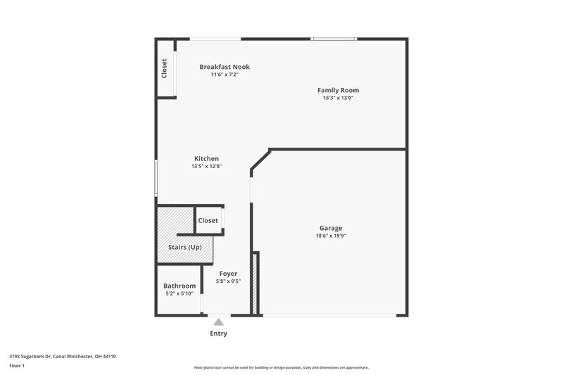 2,145/Mo, 3793 Sugarbark Dr Canal Winchester, OH 43110 Floor Plan View