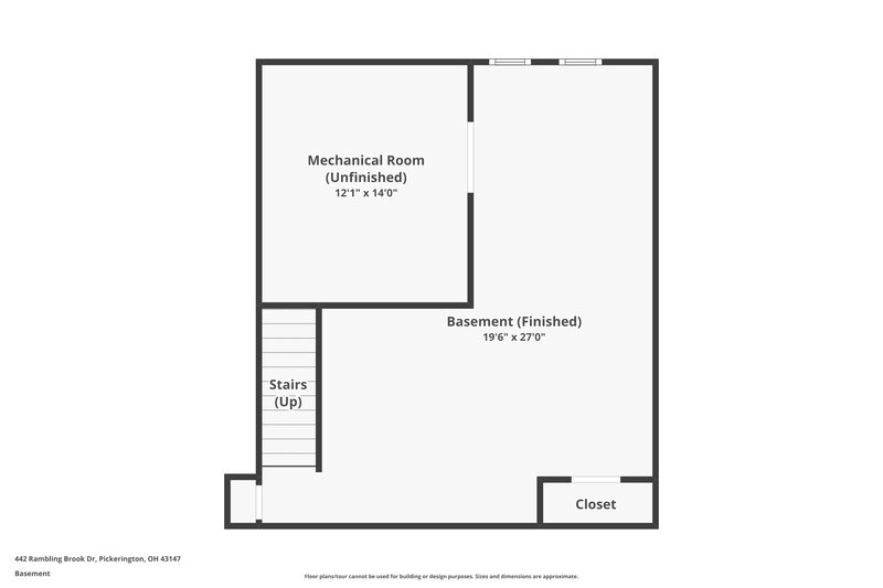 3,550/Mo, 442 Rambling Brook Dr Pickerington, OH 43147 Floor Plan View