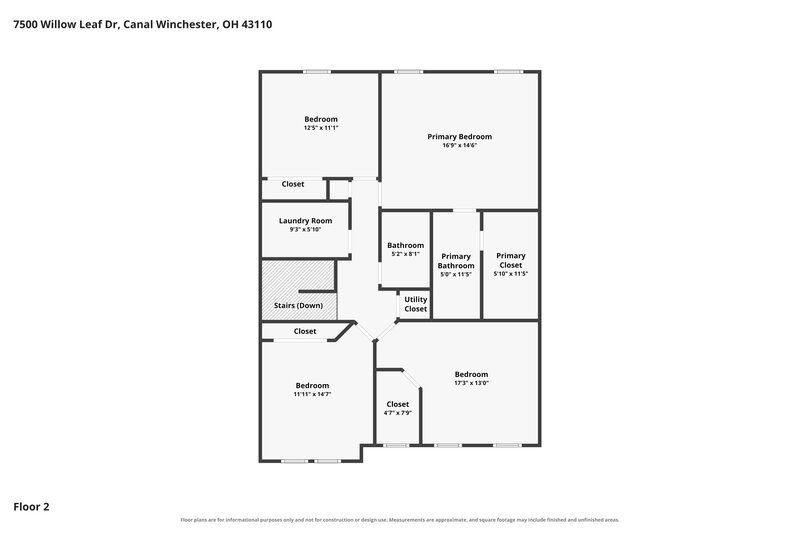 2,645/Mo, 7500 Willow Leaf Dr Canal Winchester, OH 43110 Floorplan View 2