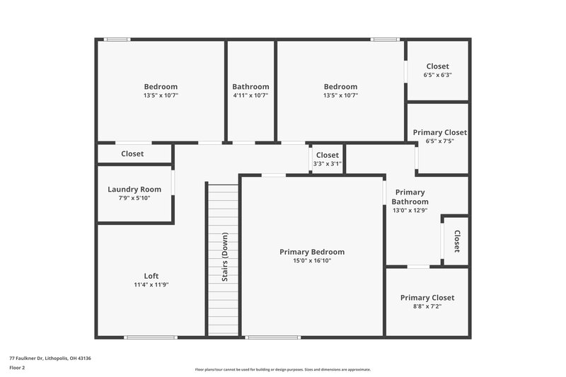 2,140/Mo, 77 Faulkner Dr Lithopolis, OH 43136 Floor Plan View 3