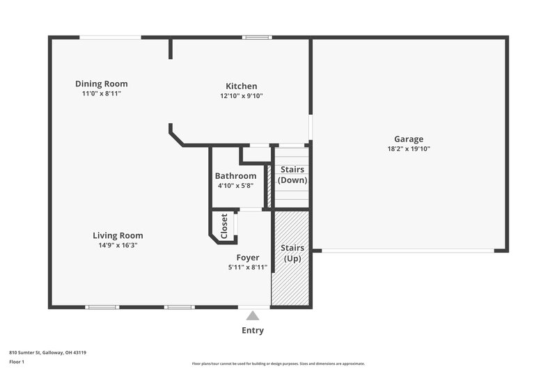 3,080/Mo, 810 Sumter St Galloway, OH 43119 Floor Plan View 2