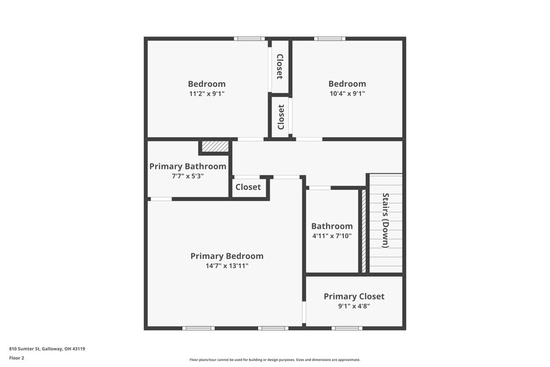 3,080/Mo, 810 Sumter St Galloway, OH 43119 Floor Plan View 3