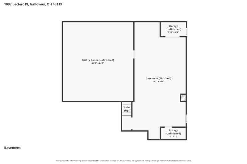 2,545/Mo, 1097 Leclerc Pl Galloway, OH 43119 Floor Plan View