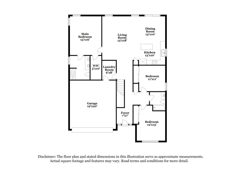 2,535/Mo, 349 Cloverhill Dr Galloway, OH 43119 Floor Plan View