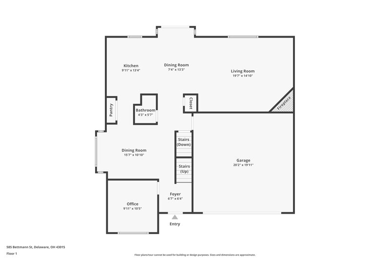 2,365/Mo, 585 Bettmann Street Delaware, OH 43015 Floor Plan View 2