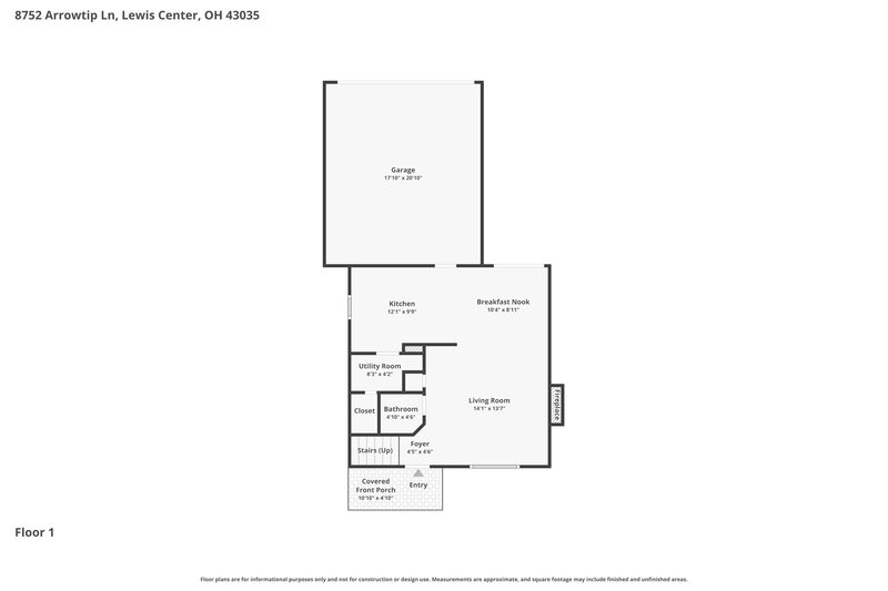 2,285/Mo, 8752 Arrowtip Ln Lewis Center, OH 43035 Floor Plan View