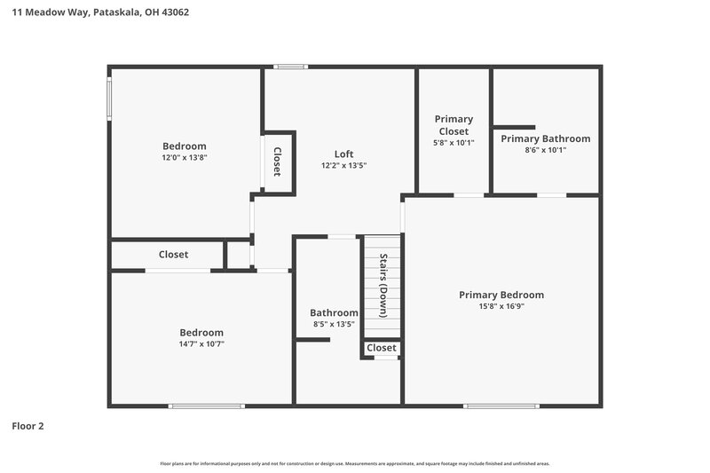 3,070/Mo, 11 Meadow Way SW Pataskala, OH 43062 Floor Plan View 3