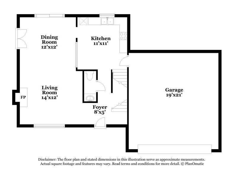 1,965/Mo, 7515 Kittansett Ln Pickerington, OH 43147 Floor Plan View