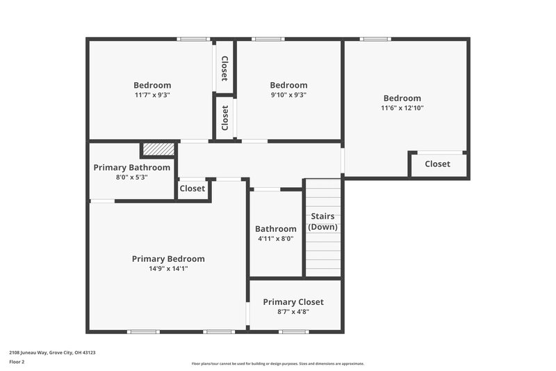 2,245/Mo, 2108 Juneau Way Grove City, OH 43123 Floor Plan View 3