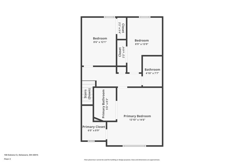 2,400/Mo, 100 Dakota Ct Delaware, OH 43015 Floorplan View 2
