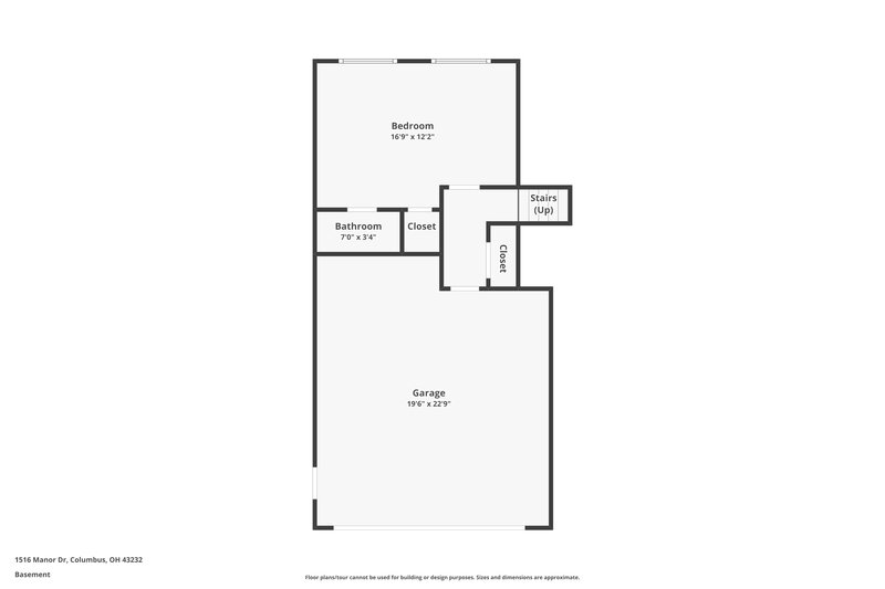 2,500/Mo, 1516 Manor Dr Columbus, OH 43232 Floor Plan View