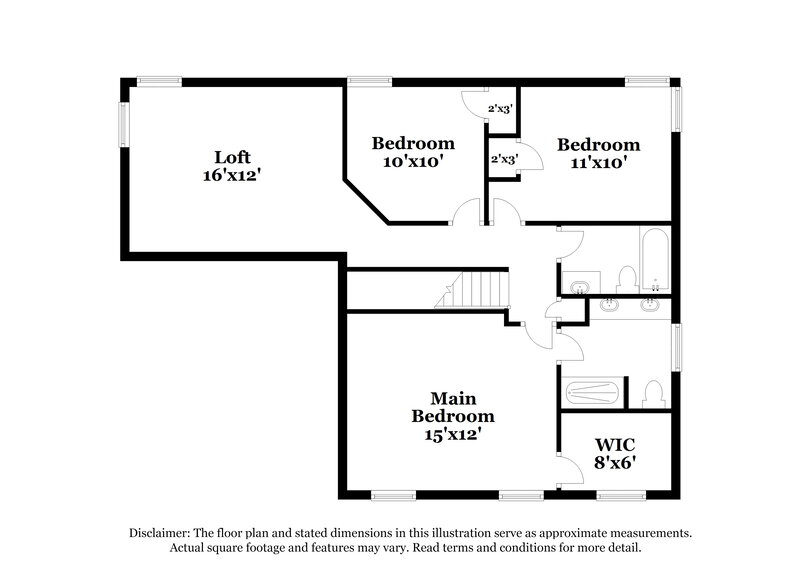 2,200/Mo, 3397 Brook Spring Dr Grove City, OH 43123 Floor Plan View 2