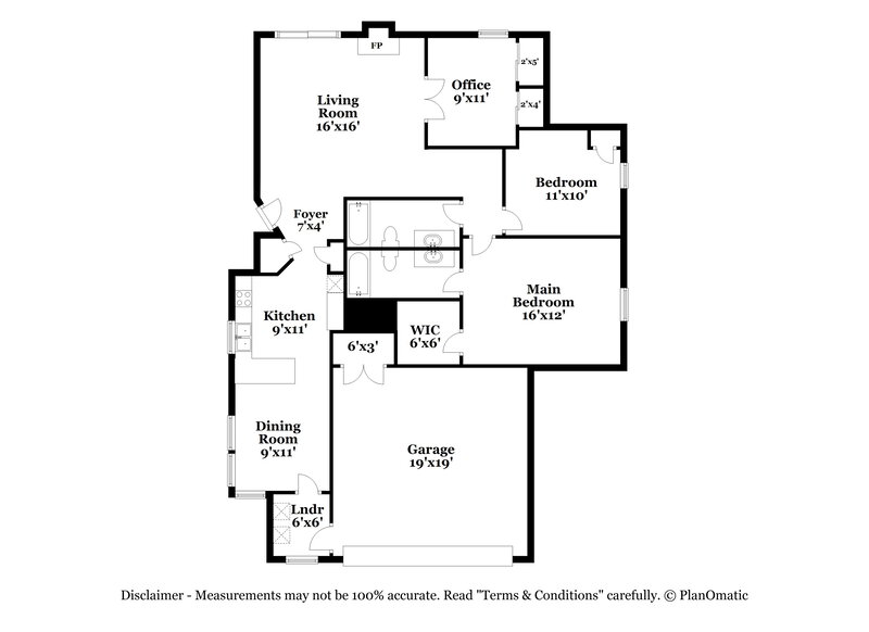 1,825/Mo, 4705 Heatherton Dr Columbus, OH 43229 Floor Plan View