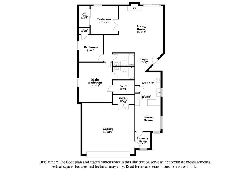 3,100/Mo, 4934 Allwood Dr Columbus, OH 43231 Floor Plan View