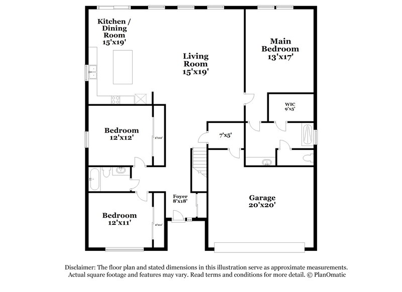2,460/Mo, 4423 Edgarton Dr Grove City, OH 43123 Floorplan View