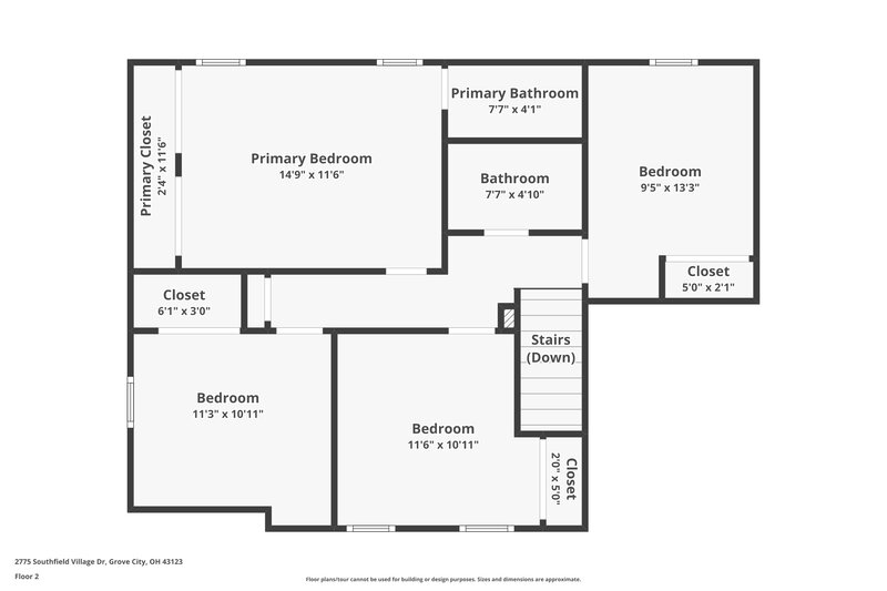 2,430/Mo, 2775 Southfield Village Dr Grove City, OH 43123 Floorplan View 2