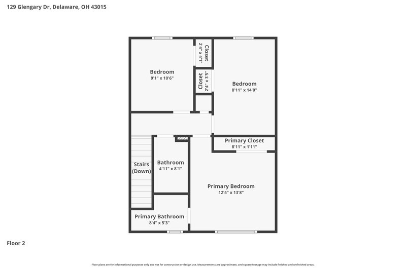 2,195/Mo, 129 Glengary Dr Delaware, OH 43015 Floor Plan View 2