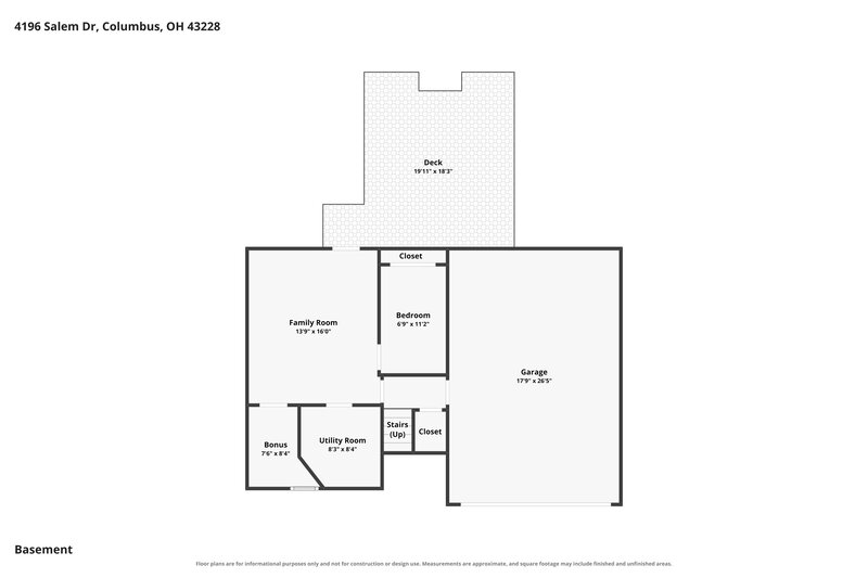 2,130/Mo, 4196 Salem Dr Columbus, OH 43228 Floor Plan View 2