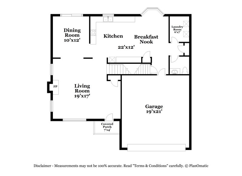 2,155/Mo, 1329 Bluffton Ct Columbus, OH 43228 Floor Plan View