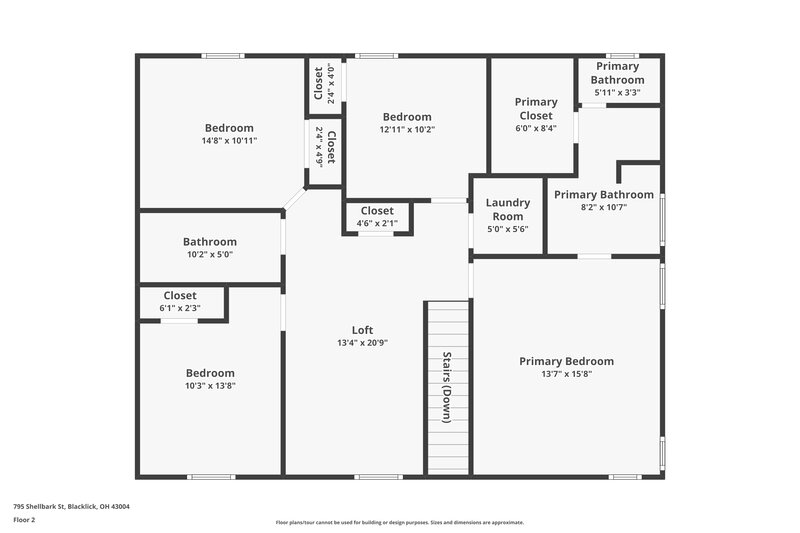 2,450/Mo, 795 Shellbark St Blacklick, OH 43004 Floorplan View 2