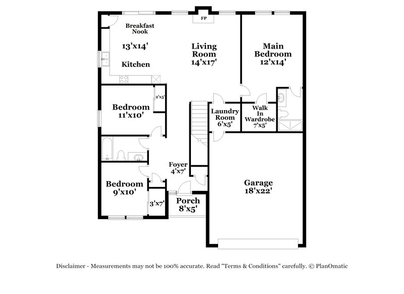 2,375/Mo, 3421 Brook Spring Dr Grove City, OH 43123 Floor Plan View 2