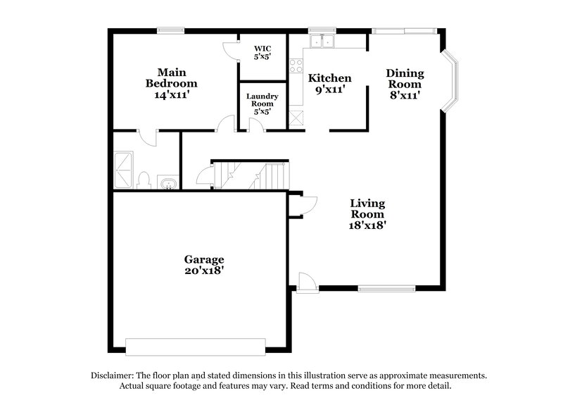 1,800/Mo, 8513 Arlen Dr Blacklick, OH 43004 Floor Plan View