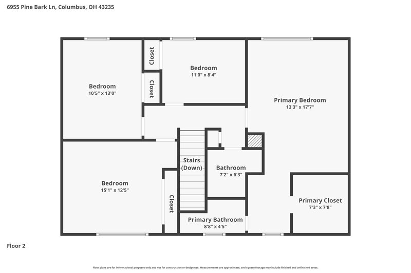 2,910/Mo, 6955 Pine Bark Ln Columbus, OH 43235 Floor Plan View 3