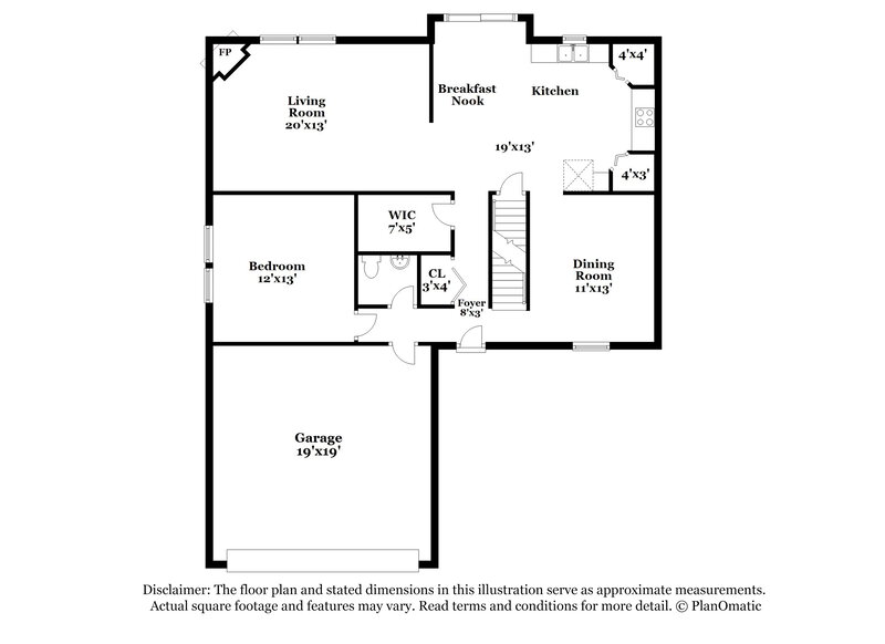 2,395/Mo, 1035 Drayson Dr Galloway, OH 43119 Floor Plan View 3