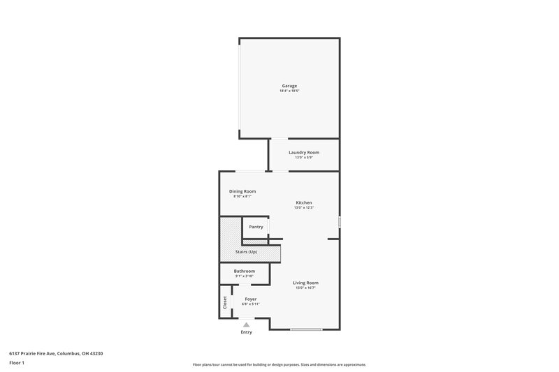 2,370/Mo, 6137 Prairiefire Ave Columbus, OH 43230 Floor Plan View