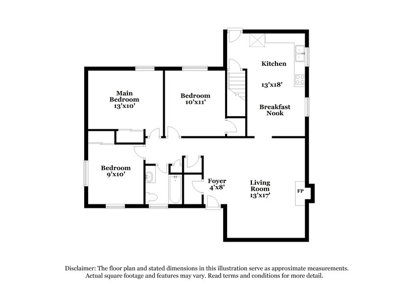 1,655/Mo, 53 Fernhill Ave Columbus, OH 43228 Floor Plan View