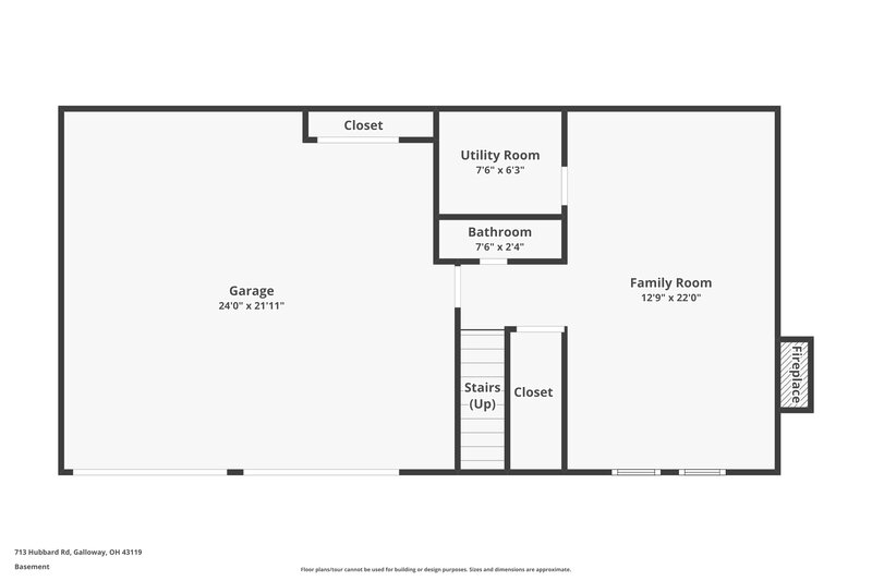 2,350/Mo, 713 Hubbard Rd Galloway, OH 43119 Floor Plan View 2