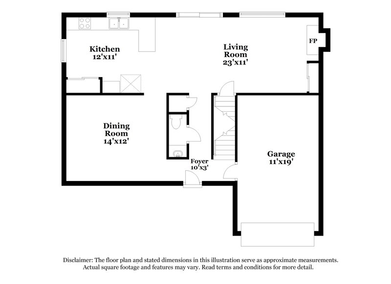 1,710/Mo, 6208 Glencairn Cir Galloway, OH 43119 Floor Plan View