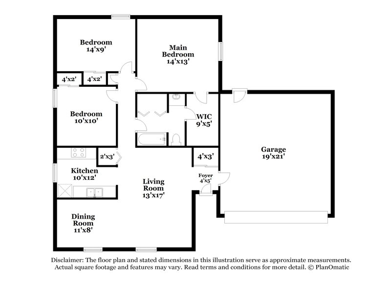 1,665/Mo, 1421 Seiler Ct Columbus, OH 43223 Floor Plan View