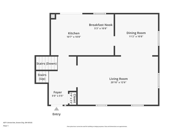 2,595/Mo, 4271 Unroe Ave Grove City, OH 43123 Floor Plan View
