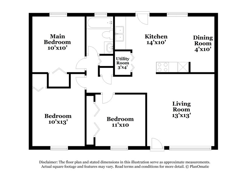 1,330/Mo, 1670 Dundee Pl Columbus, OH 43227 Floor Plan View