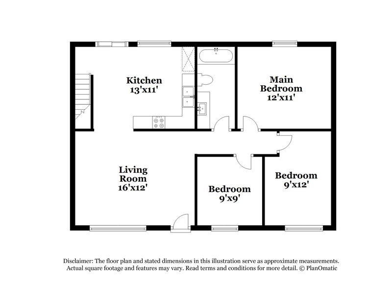 1,510/Mo, 8420 Fairbrook Ave Galloway, OH 43119 Floor Plan View