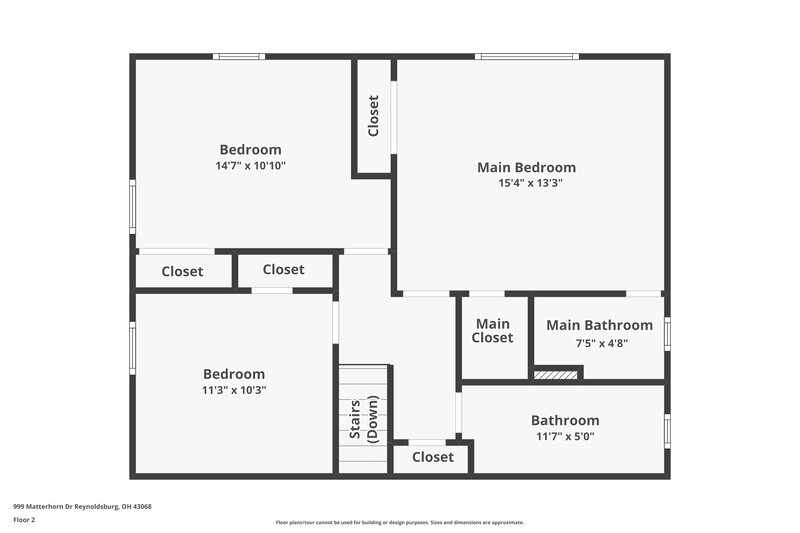 2,300/Mo, 999 Matterhorn Dr Reynoldsburg, OH 43068 Floorplan View 2