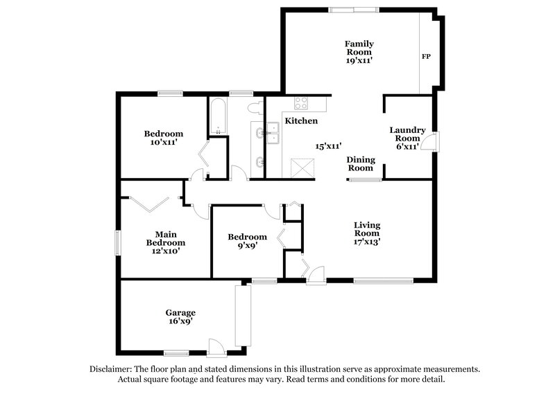 1,530/Mo, 2400 Lisbon Dr Columbus, OH 43232 Floor Plan View