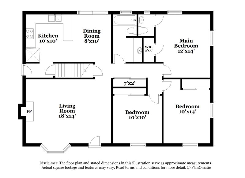 1,865/Mo, 6219 Parkdale Dr Columbus, OH 43229 Floor Plan View