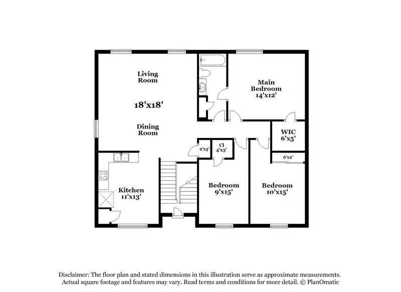 2,135/Mo, 4662 Kenross Dr Columbus, OH 43207 Floor Plan View