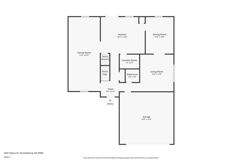 2,285/Mo, 3087 Fabyan Dr Reynoldsburg, OH 43068 Floor Plan View 2