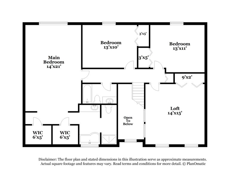 2,895/Mo, 7927 Oak Valley Rd Reynoldsburg, OH 43068 Floor Plan View 2
