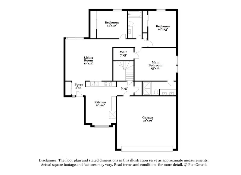 1,965/Mo, 3092 Hillrose Dr Hilliard, OH 43026 Floor Plan View