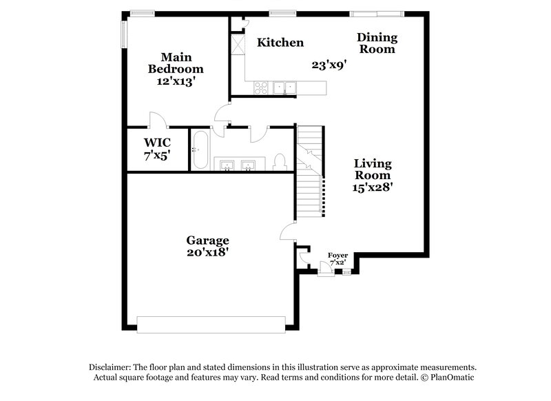 1,840/Mo, 2714 Barrows Rd Columbus, OH 43232 Floor Plan View