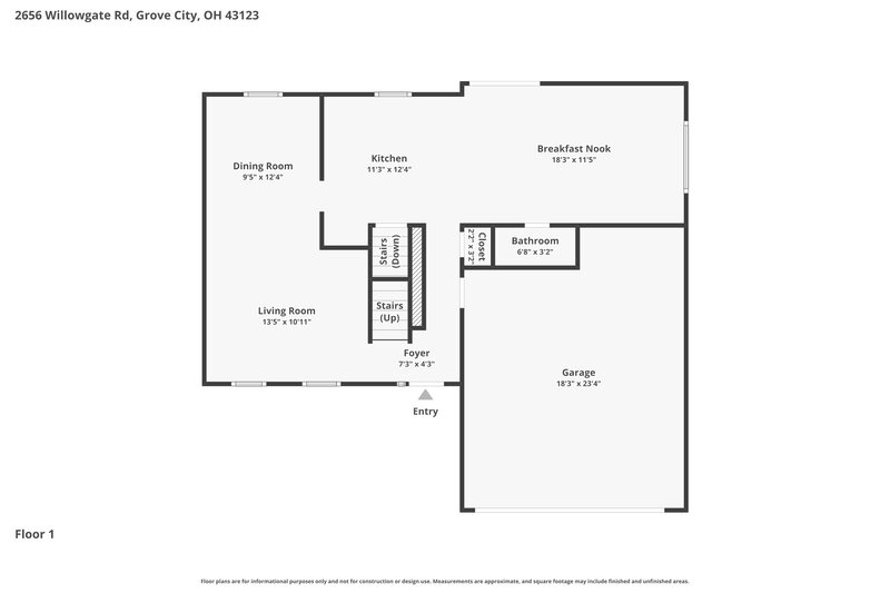 2,650/Mo, 2656 Willowgate Rd Grove City, OH 43123 Floor Plan View 2