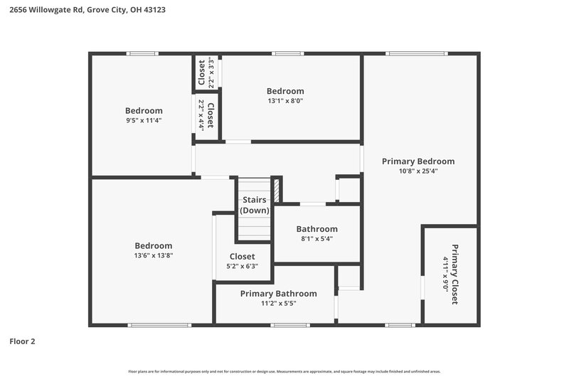 2,650/Mo, 2656 Willowgate Rd Grove City, OH 43123 Floor Plan View 3
