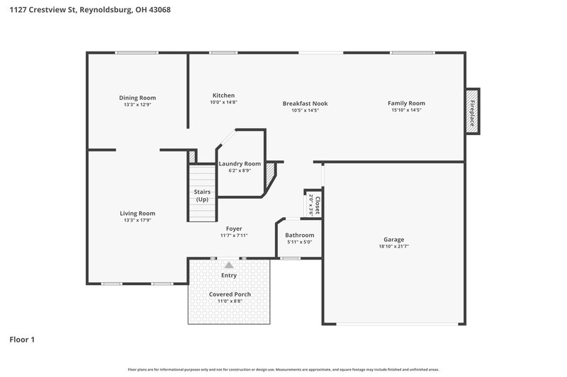 2,645/Mo, 1127 Crestview St Reynoldsburg, OH 43068 Floor Plan View